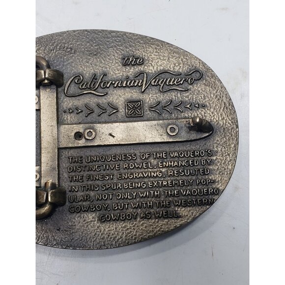Award Design Medals Inc The Californian Vaquero Spinning Spur Belt Buckle - Picture 7 of 7